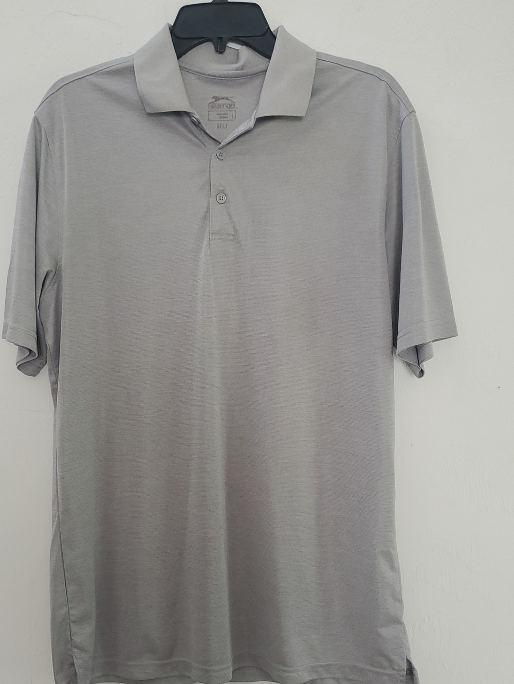 Slazenger Light Grey Men's Polo Golf Shirt L